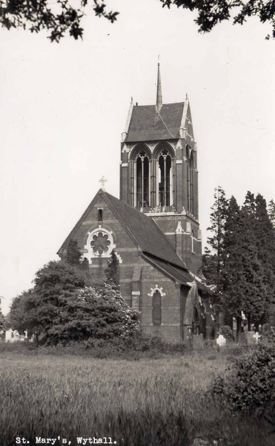 wythall st mary postcard